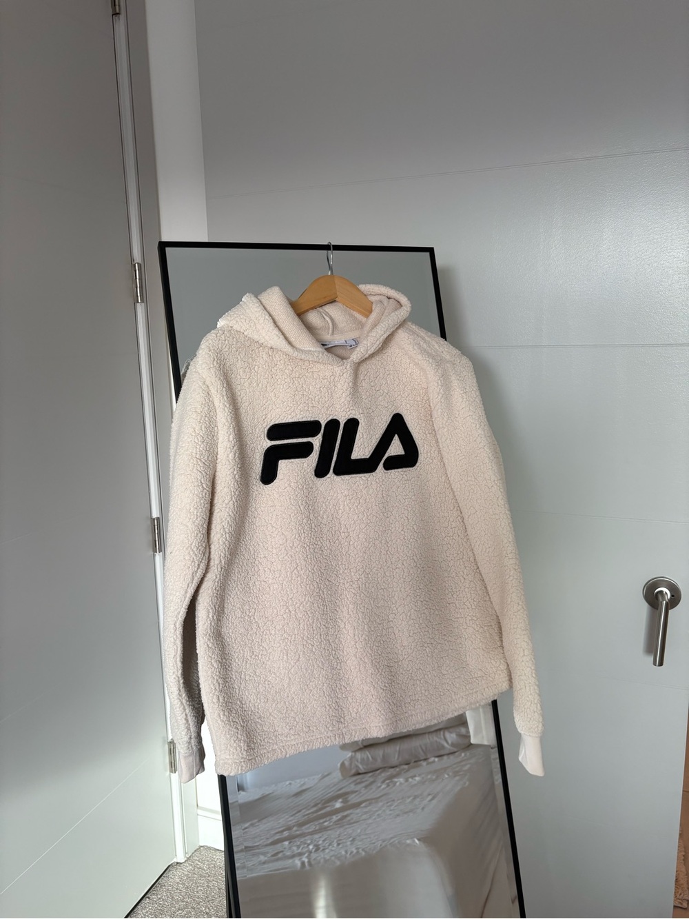 FILA Cream Sherpa Hoodie